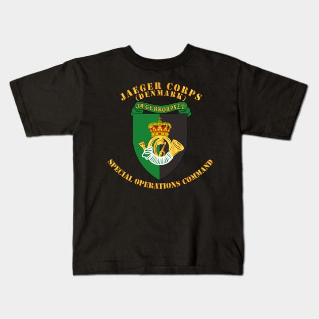 Denmark - Jaeger Corps - Special Opns Command Kids T-Shirt by twix123844